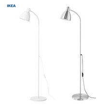 이케아 LERSTA 플로어 스탠드 + 이케아 LED 전구 무료배송 [이케아정품], 실버
