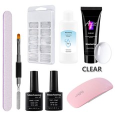 Lalara 젤네일 손톱연장 폴리젤연장세트15ml (1+1+1), 03세트