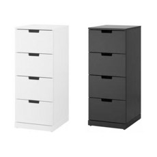 이케아 NORDLI 노르들리 4칸서랍장/협탁/수납장 화이트_592.398.44