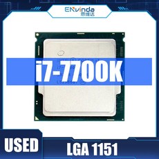 중고 인텔 코어 i7 7700K CPU i77700K 42 GHz 쿼드 8 스레드 프로세서 8M 91W LGA 1151 지원 H110 마더보드