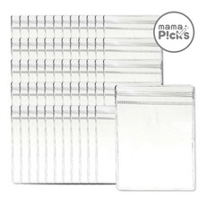 마마픽스 악세사리 변색방지 PVC 지퍼백, 1세트, 60매입