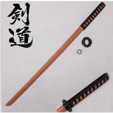 검도 수련용 목검 죽도 소품용 나무 칼-Bokken Katana 검도 사무라이 연습 검 장식 코스프레 100cm/ 39.37, 인기있는