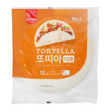 삼립 밀 또띠아 10호(12장) 타코 브리또 퀘사디아, 750g, 15개