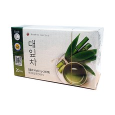대나무건강나라 대잎차 20티백 대나무잎차 죽엽차, 20개입, 14g, 1개