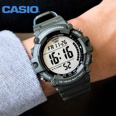 카시오 지샥 군인시계 10년건전지 5알람 방수 군대 전자 손목시계 + 정품케이스 한글설명서증정