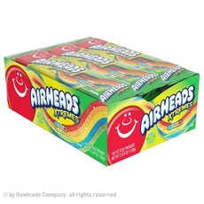 Airheads 에어헤드 레인보우베리 사워 츄잉 캔디 57g 18팩 Xtremes Rainbow Berry Sour Belts Candy, 1p