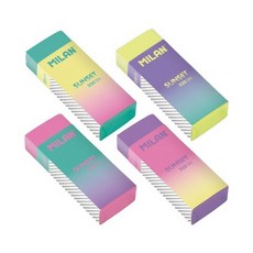 밀란 선셋 320 지우개 색상랜덤 CPM320SN 사각형, 단품, 단품