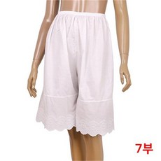 바풀 CN TN 952 아사면 7부 속바지 순면 바지 자수EDGE