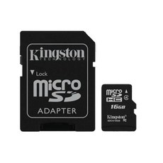 라온하우스 [Kingston] MicroSDHC Class4 SDC4 16GB [어댑터포함] [ 메모리카드 - 속도 : 4MB/s ] 생활방수 / 온도보호 진동방지 충격보호 X-ray 방지 평생보증