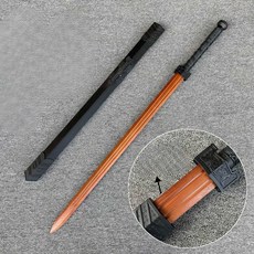 훈련용목검 무술 우슈검 유선형 호신용품 쿵후 원목, A