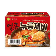 이가자연면 얼큰 누룽제비 133.5g, 1.6kg, 1박스