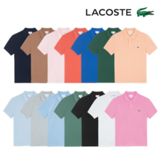 라코스테(의류) [LACOSTE] 라코스테 남여공용 슬림핏 폴로 반팔 카라티 클래식 골프웨어_에어리블루