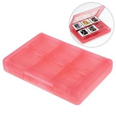 닌텐도 호환 게임 카드 케이스 카트리지 보관함 홀더 28 인 1 신형 3DS 3DS DSi DSi XL DSi LL DS DS 라이트, 4) Pink, 분홍색