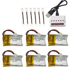 3.7v 100mah Lipo 배터리 및 충전기 Cheerson Cx-10 Cx-10a FQ777-124 Hubsan Q4 Wltoys V272 미니 Quadcopter, [04] 라벤더