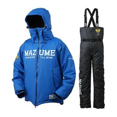 마즈메 낚시복 러프 워터 올웨더 슈트 방한복세트 MZFW-739, 블루