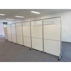 사무실파티션 가림막 칸막이 사무용 오피스 책상 가벽, 파티션 1.2m x 1.8m (유리 포함)