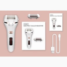 4 in 1 전자 발 파일 죽은 피부 굳은 살 제거 페디큐어 도구 다기능 충전식 바디 헤어 제거, 1에서 2, 중국