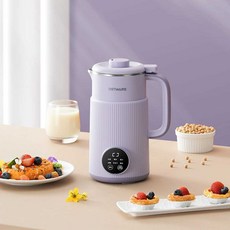 베지밀만드는기계 콩물 두유 제조기 이유식 메이커 가정용 깨죽, 1.퍼플-800ML(304스틸/10날)