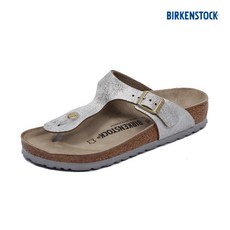 버켄스탁 [BIRKENSTOCK] 정품 여성 지제 메탈릭 블루 실버 레귤러 1008699