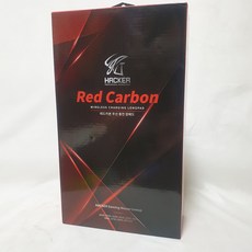 앱코 HACKER Red Carbon 무선 충전 게이밍 장패드, 혼합 색상, 1개