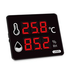 디지털온습도계 모니터링 저장고 산업용 고정밀 싱글머신 휴대용, 1개, 2. D형/LX905/금속 고온 프로브