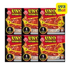 오뚜기 페퍼로니 피자 UNO 180g, 6개