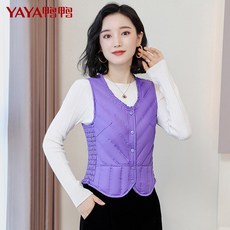 패딩조끼 여성 기모 털 오버핏 두꺼운 조끼 가을 겨울 따뜻한 사무실 초경량 WG201028194Z
