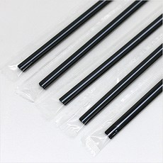 카마코 커피스틱 18cm 개별포장 블랙, 1개, 3000개