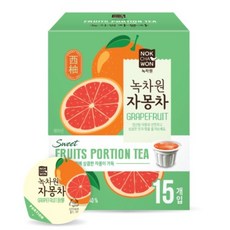 녹차원 [녹차원] 자몽차 포션 15입(하나씩 간편하게~), 1개, 15개입, 30g