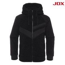 [[JDX] NC일산] 남성 플리스 믹스 후드 뽀글이 점퍼 X2WJT3115BK