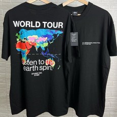 월드투어 반팔 티셔츠 world tour 반팔티 세계 지도 일주 여행 관광 콘서트 출장