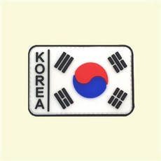 OTG243763대한민국 태극기 찍찍이 PVC 군인 국기 패치 와펜패치 붙이는패치 스포츠패치 태극마크패치
