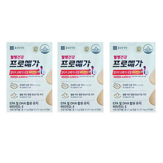 종근당건강 프로메가 알티지 오메가3 듀얼 비타민D(4 000IU) 520mg x 60캡슐, 60정, 3박스