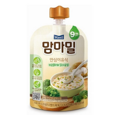 맘마밀 안심이유식 브로콜리와 닭가슴살(9개월), 110개
