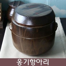 국산 옹기 항아리 단지 일자형 소금보관 대형 2kg, 1개