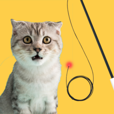 BAEKOKO 배코코 반딧불 낚시대 고양이 장난감 고양이용품 반려동물용품, VIOLET, 1개
