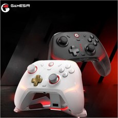 GAMESIR Cyclone 2 무선 블루투스 게임 컨틀로러 RGB라이트 스위치패드 안드로이드 애플 PC, 1개, 블랙, 충전독포함