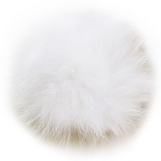 보띠랑스 FOX FUR 여우 털방울-대 12cm 폼폼 폭스퍼, 01화이트, 1개