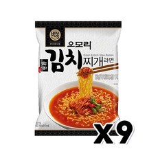오모리 김치찌개라면 봉지면 160g x 9개
