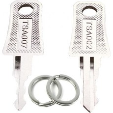 2개의 TSA007용 키 TSA002 Universal Lock Key Master Trazil 2Pcs 키링이 포함된 수하물 잠금 장치용 비밀번호 조합