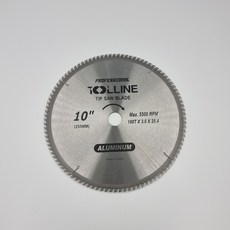 TOOL LINE 툴라인 알루미늄용 초경팁쇼 원형톱날 전문가용 255x100Tx3.0T 내경25.4mm, 1개