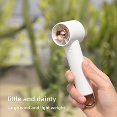 선풍기 소형 USB 개인 귀여운 충전 초소형 손풍기 디자인 미니 데스크탑 휴대용, White, 1개
