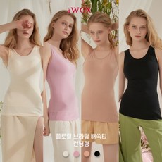 [왁스] WOX 코튼 브라탑 배쏙티 런닝형 보정속옷 1종
