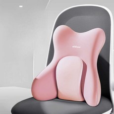 큐어백 등쿠션 허리보호 등받침 의자 소파 사무실, 블루  좌식 허리쿠션