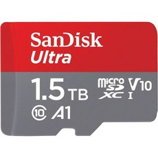 SanDisk 256GB Ultra microSDXC UHS-I 메모리 카드어댑터 - 최대 150MB s C10 U1 Full HD A1 MicroSD 카드 SDSQUAC-256, 1.5TB_Memory Card Only
