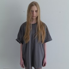 낫띵에브리띵 (4차 REORDER)(8/19출고) LOGO T-SHIRT IN FADED CHARCOAL