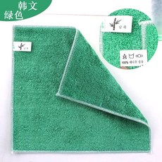 키친크로스 행주 청소 접시 섬유 수세미 헝겊 욕실 핸드 타월 주방 수건 천 천연 흰색 대나무 타올 두꺼운, Green, 5pcs, 5개