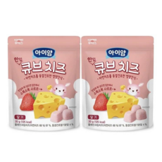 일동후디스 아이얌 한입큐브 치즈 3종 플레인 딸기 블루베리 영양간식, 2개