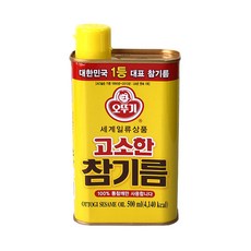 오뚜기 고소한참기름 500ml, 1개