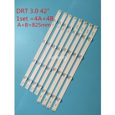 [해외] 5SET = 40 PCS LED 스트립 교체 LG LC420DUE 42LB3910 INNOTEK DRT 3.0 42 인치 A B 6916L1710A 1710B 1956E, 상세내용표시